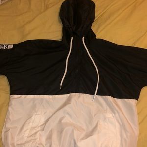 A windbreaker or jacket